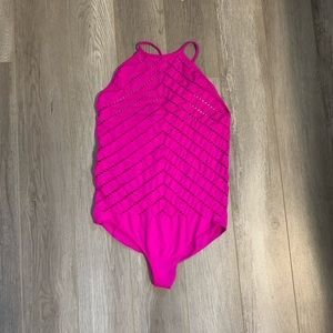 La senza hot pink 💕body suit size m